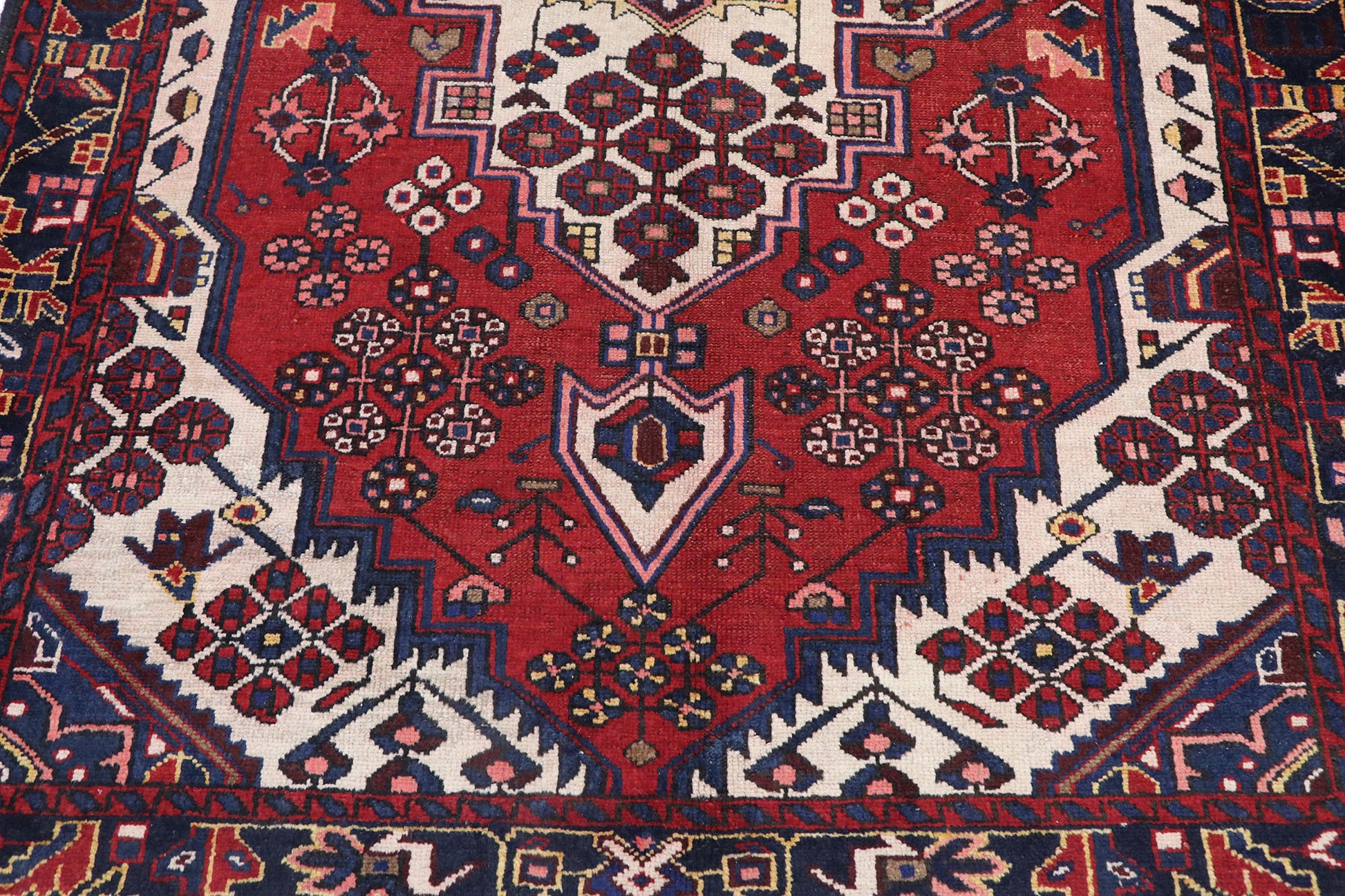 5 x 6 Vintage Persian Hamadan Rug 77713