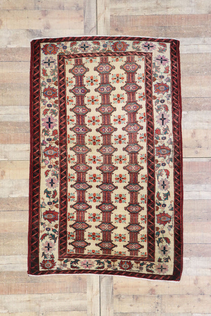 4 x 6 Vintage Persian Turkoman Rug 77717