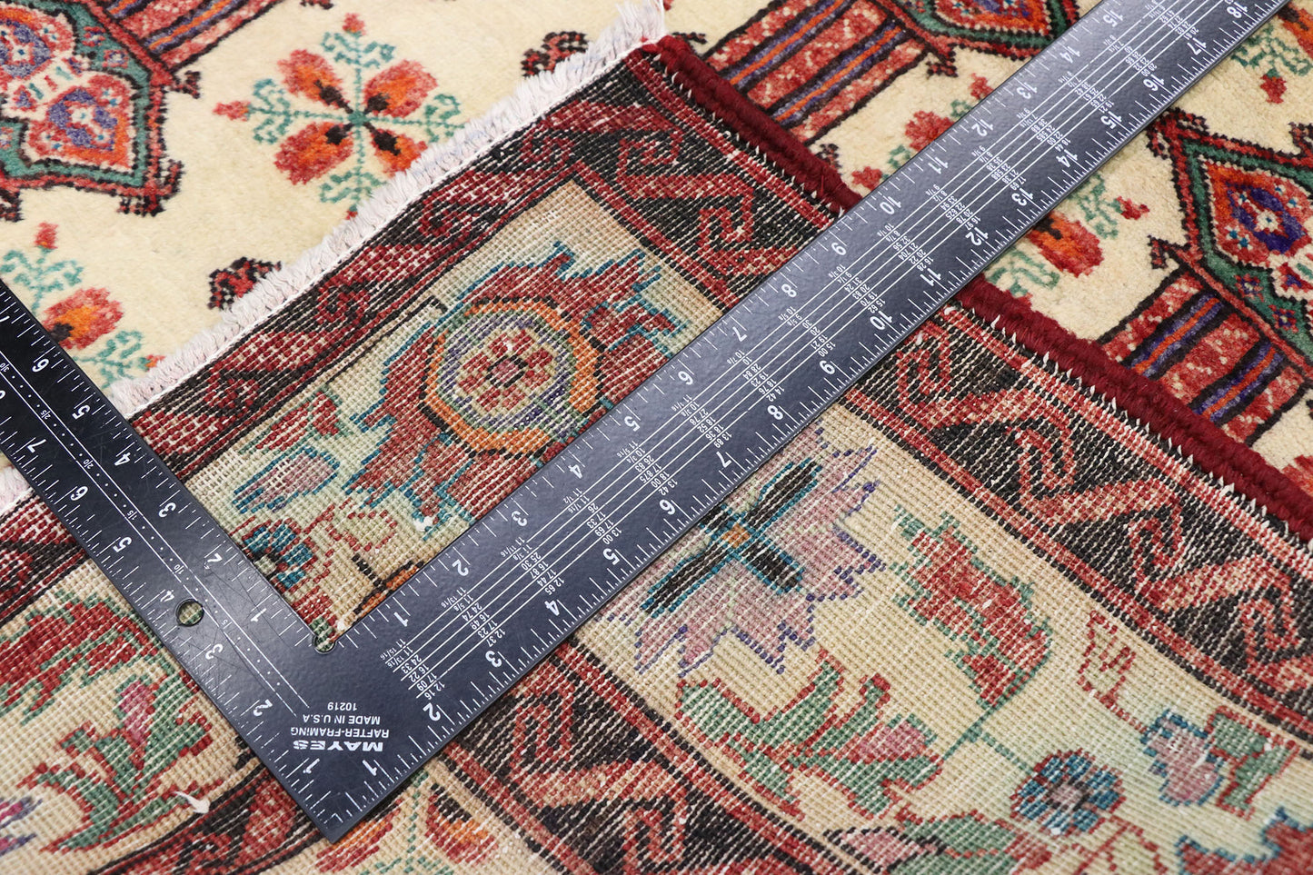 4 x 6 Vintage Persian Turkoman Rug 77717