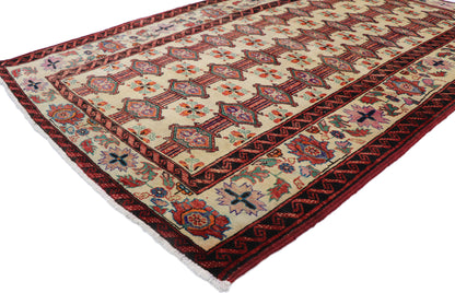 4 x 6 Vintage Persian Turkoman Rug 77717
