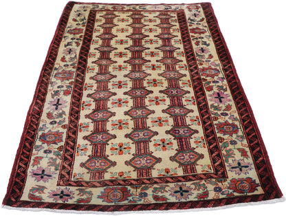 4 x 6 Vintage Persian Turkoman Rug 77717