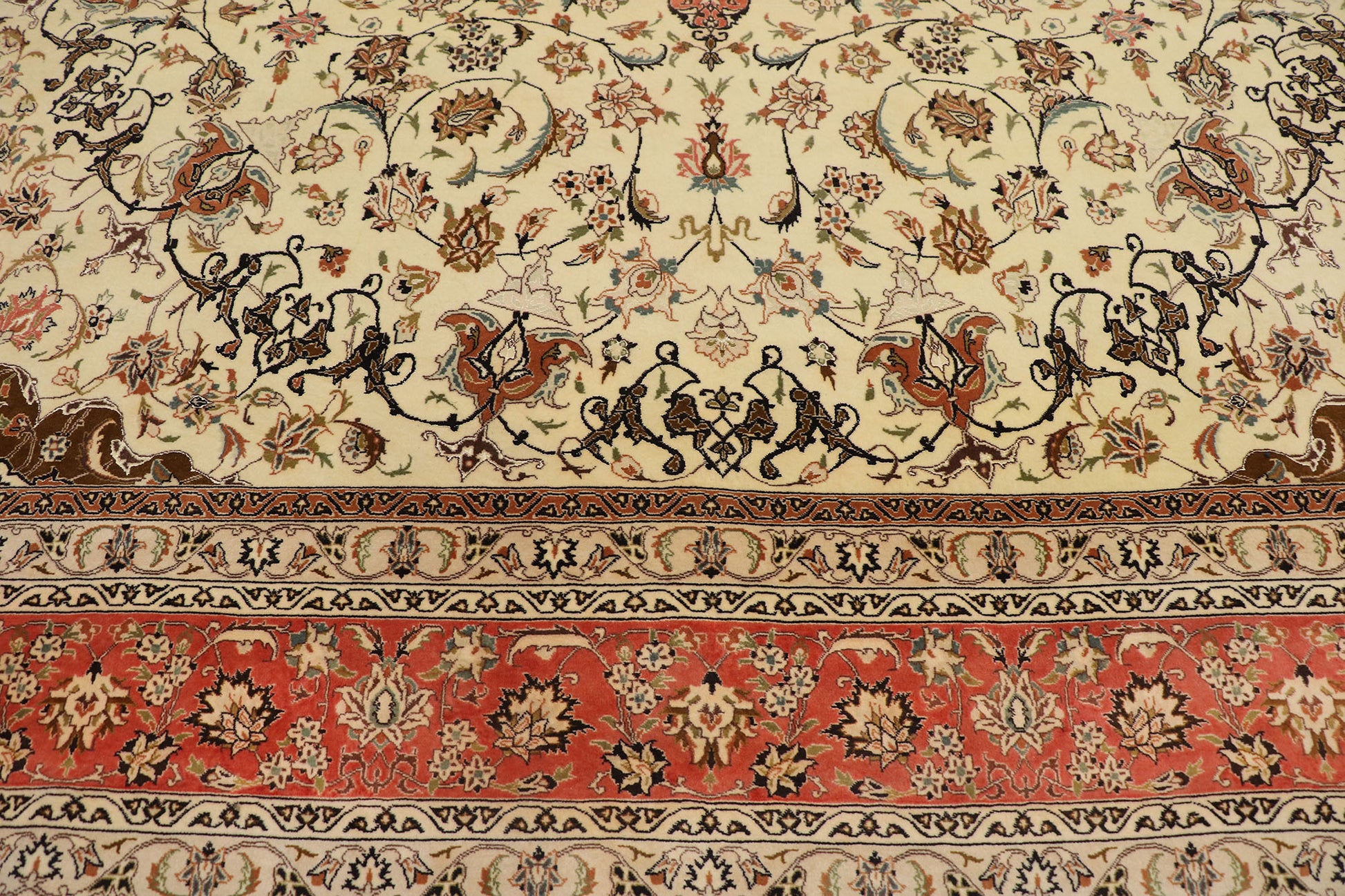 10 x 13 Antique Persian Tabriz Rug 77750