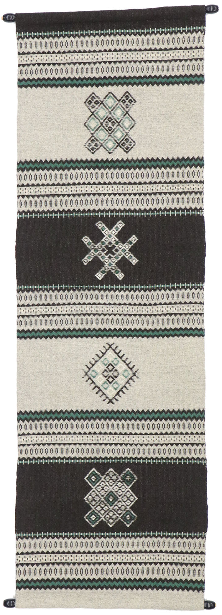 2 x 5 Vintage Turkish Kilim Textile Tapestry 77766