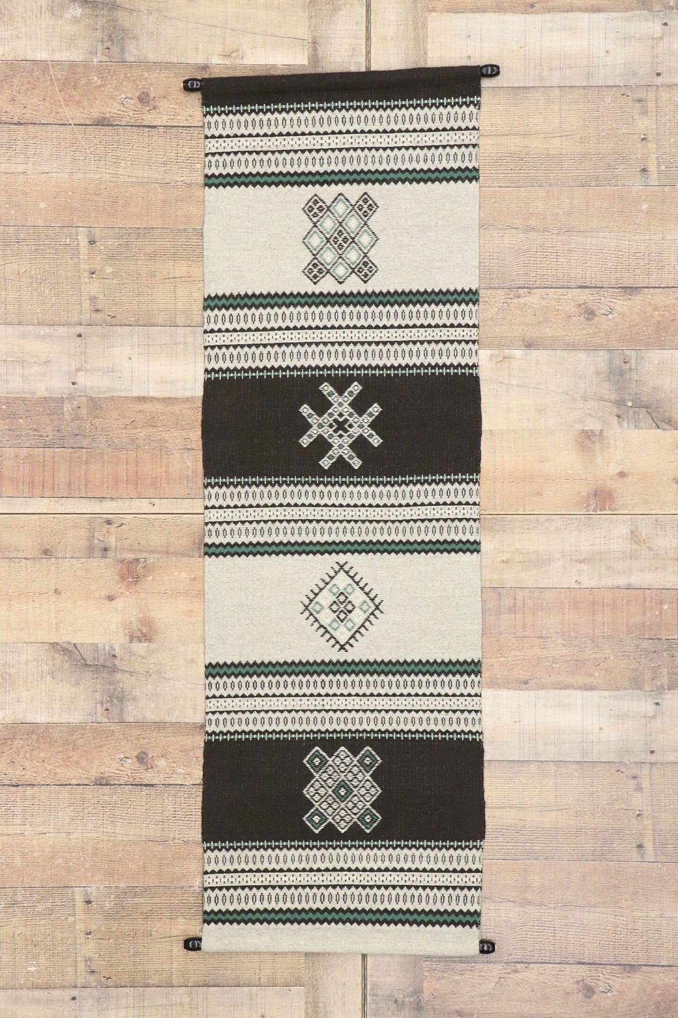 2 x 5 Vintage Turkish Kilim Textile Tapestry 77766