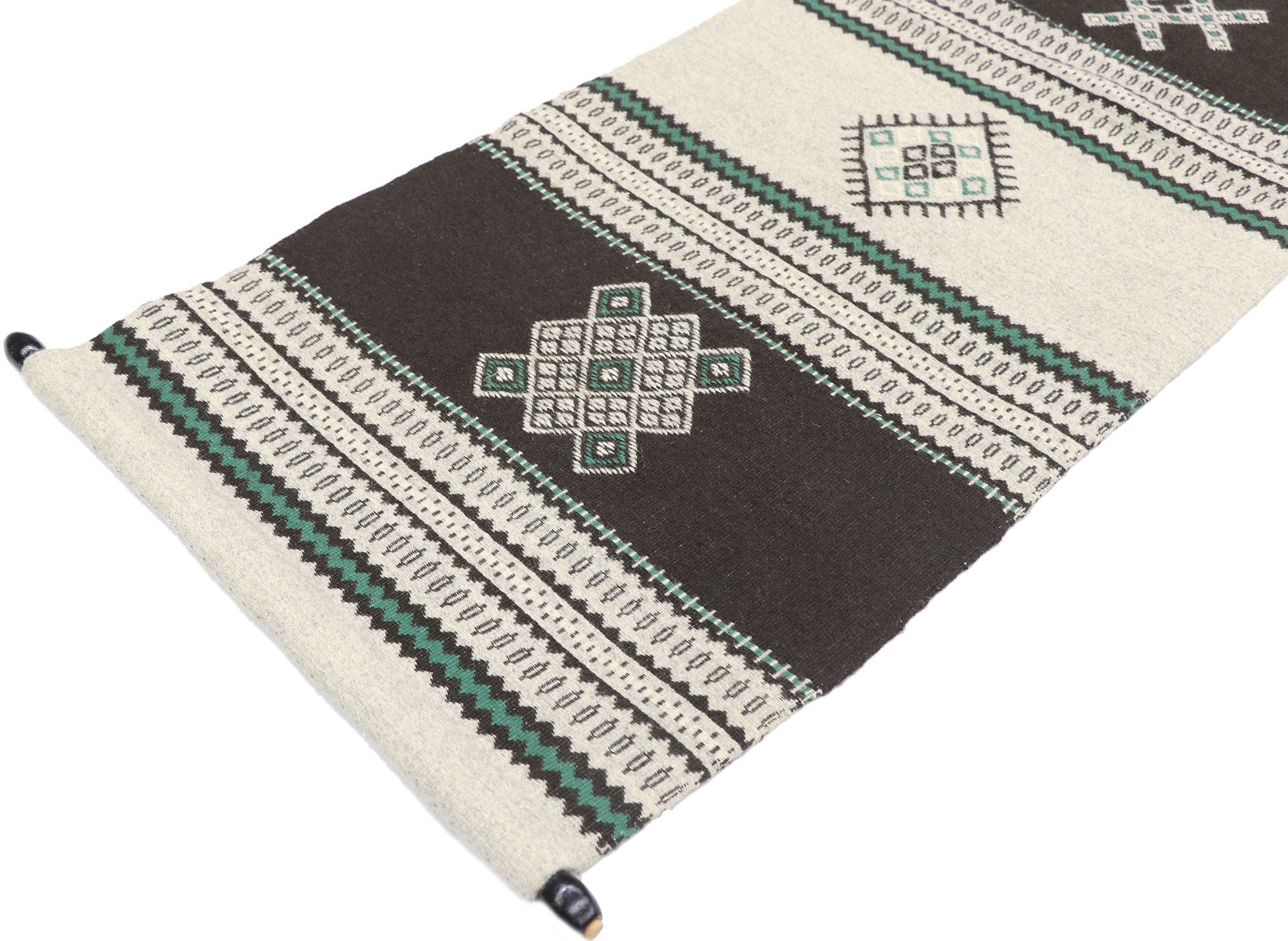 2 x 5 Vintage Turkish Kilim Textile Tapestry 77766
