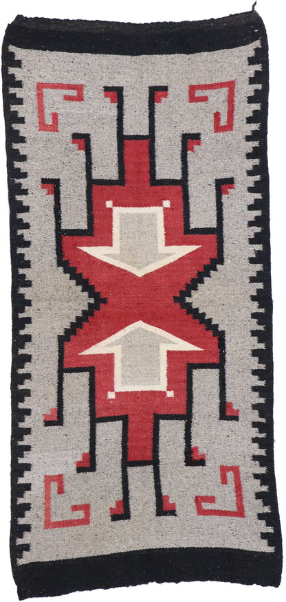 2 x 5 Vintage Klagetoh Navajo Rug 77767