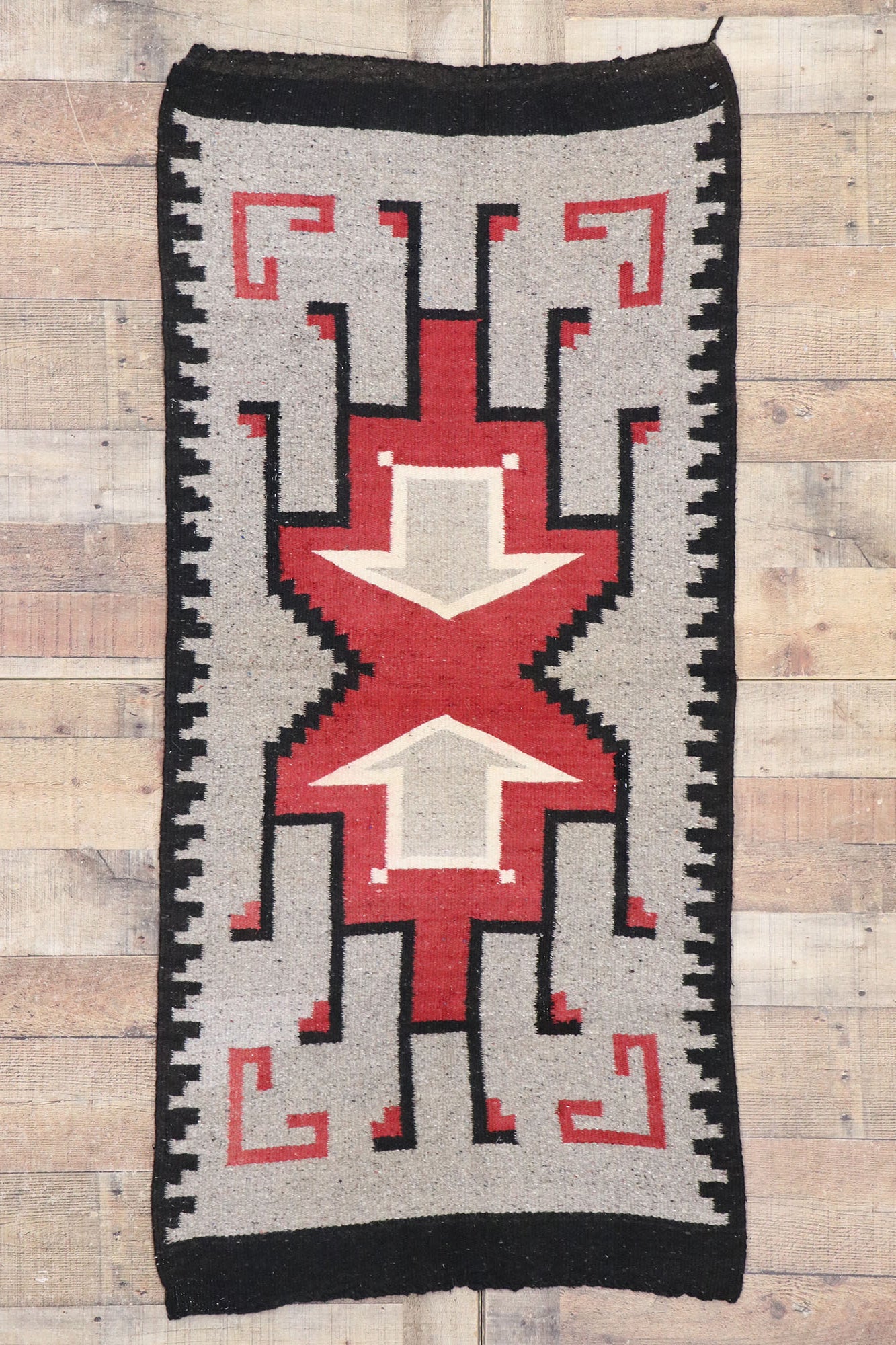 2 x 5 Vintage Klagetoh Navajo Rug 77767