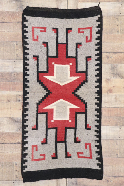 2 x 5 Vintage Klagetoh Navajo Rug 77767