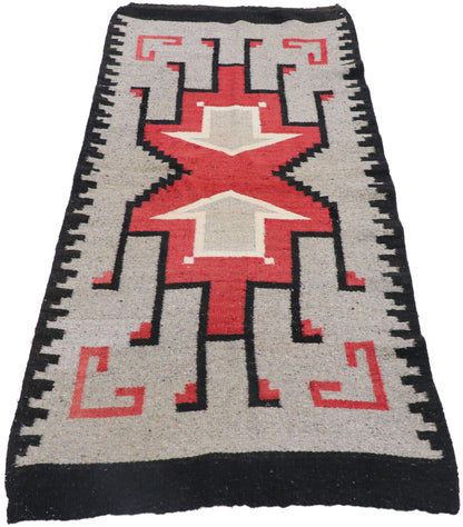 2 x 5 Vintage Klagetoh Navajo Rug 77767