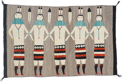 3 x 4 Vintage Yeibichai Navajo Rug 77768