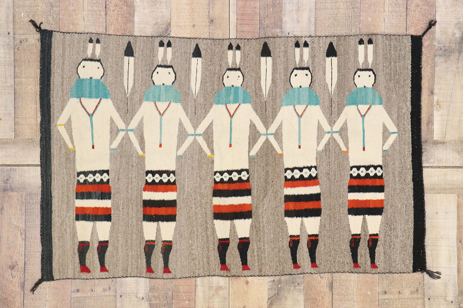 3 x 4 Vintage Yeibichai Navajo Rug 77768