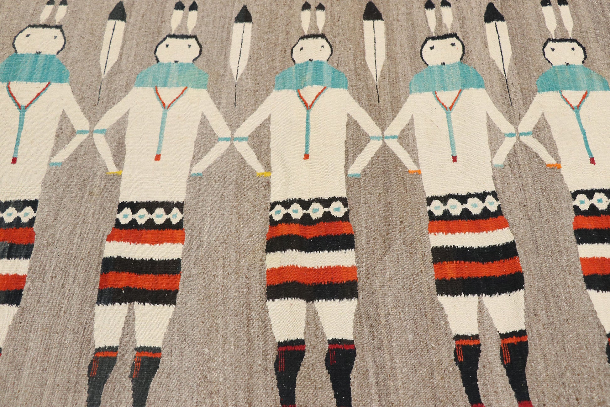 3 x 4 Vintage Yeibichai Navajo Rug 77768