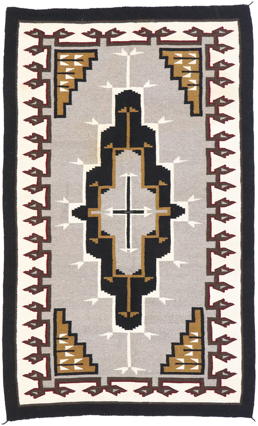 5 x 7 Vintage Ganado Navajo Rug 77770