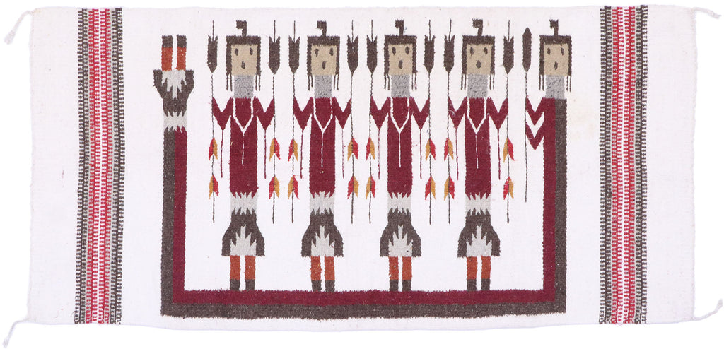 3 x 5 Vintage Yeibichai Navajo Rug 77771