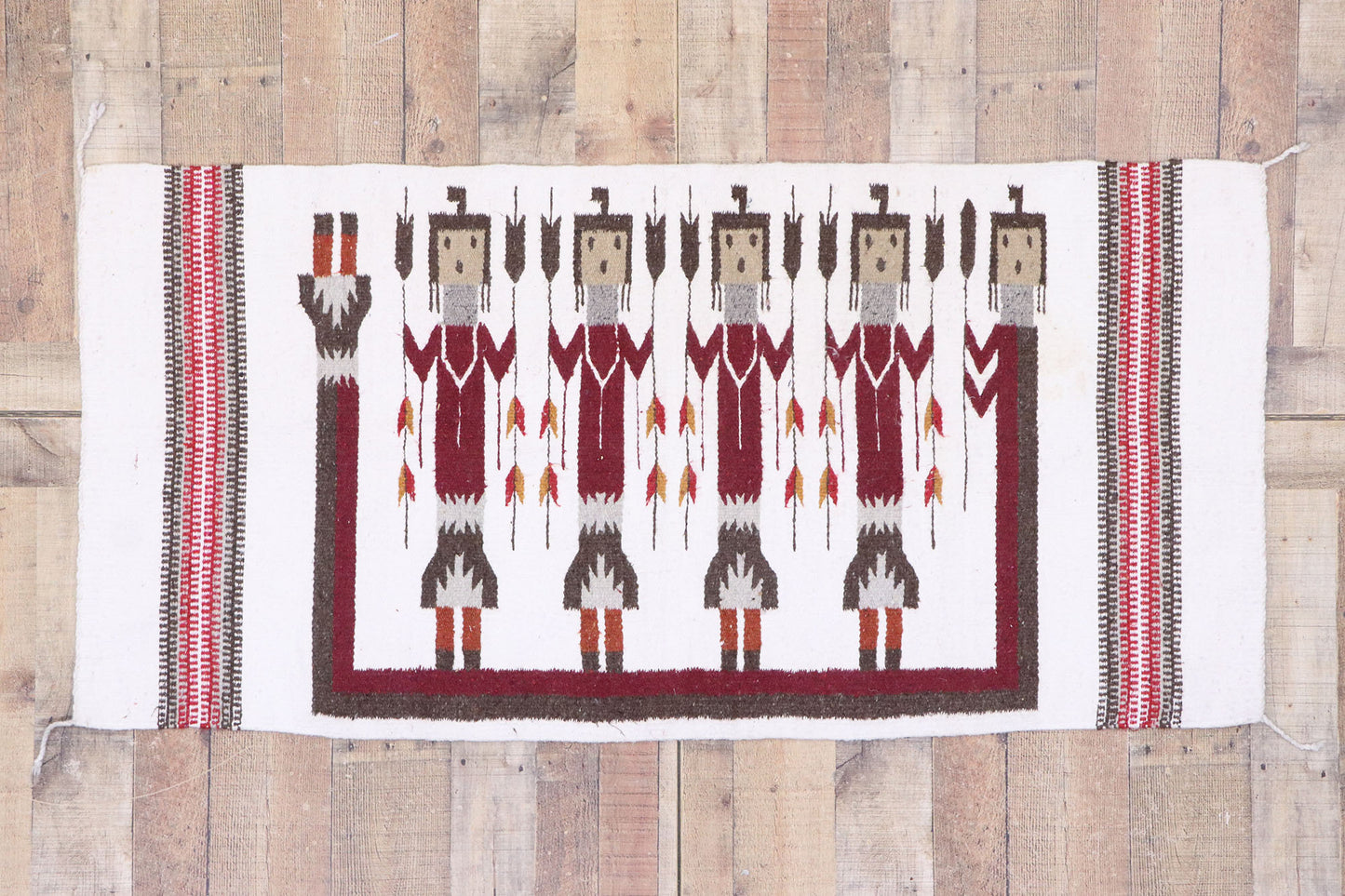 3 x 5 Vintage Yeibichai Navajo Rug 77771