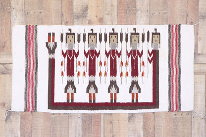 3 x 5 Vintage Yeibichai Navajo Rug 77771