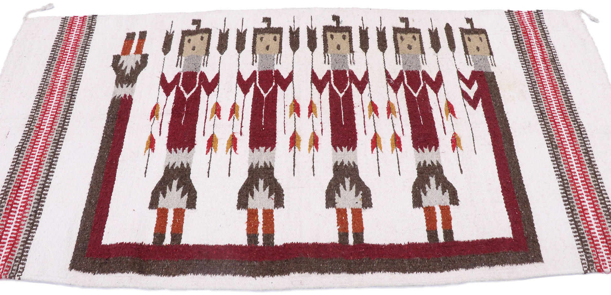 3 x 5 Vintage Yeibichai Navajo Rug 77771