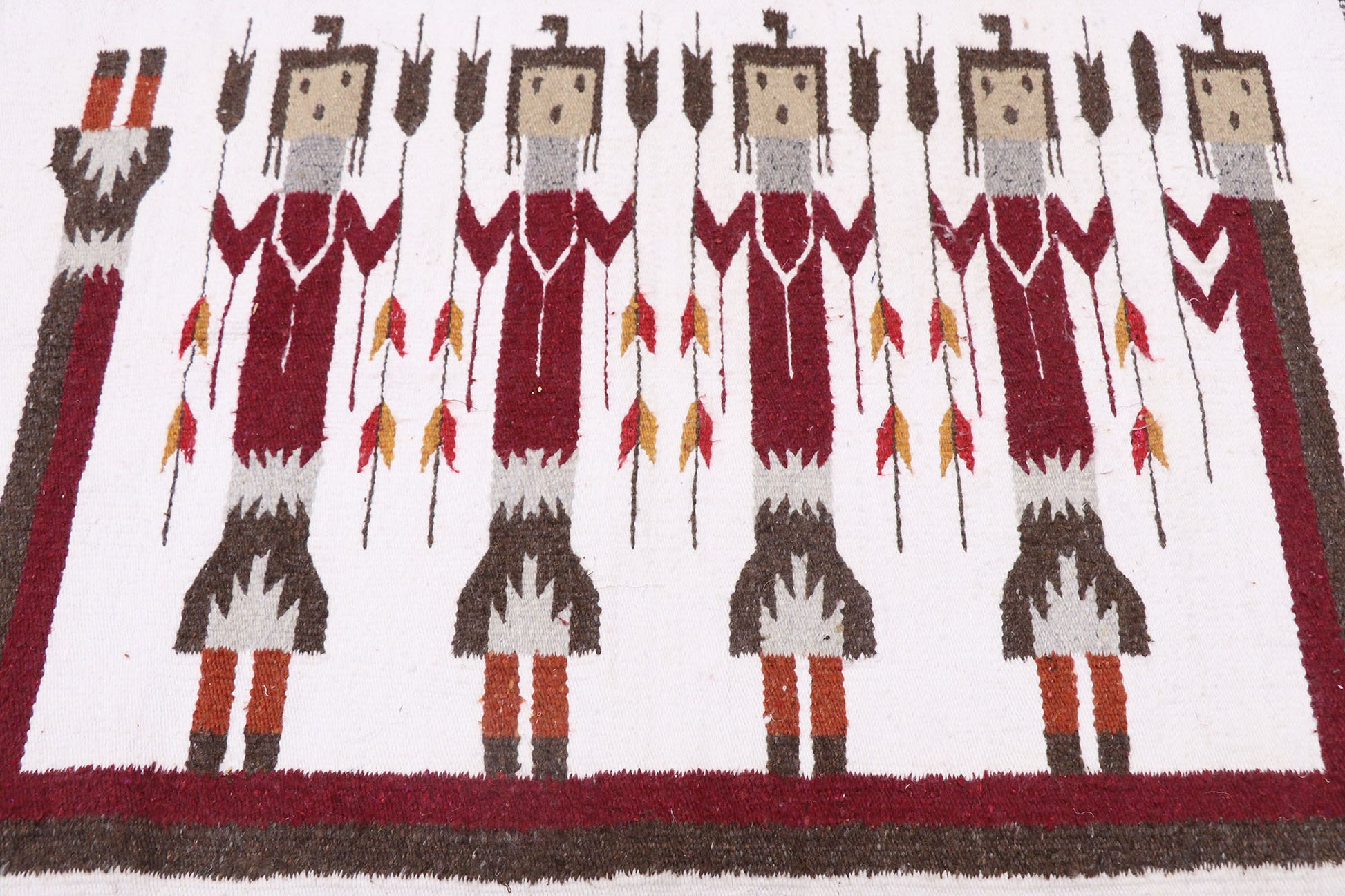 3 x 5 Vintage Yeibichai Navajo Rug 77771