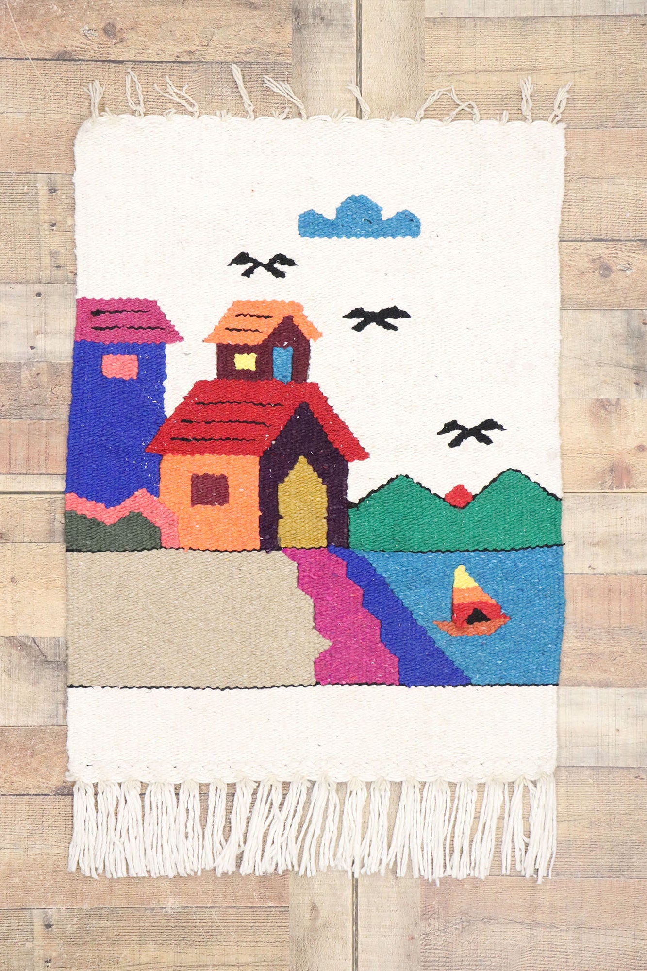 2 x 3 Vintage Mexican Tapestry 77774