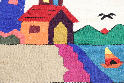 2 x 3 Vintage Mexican Tapestry 77774