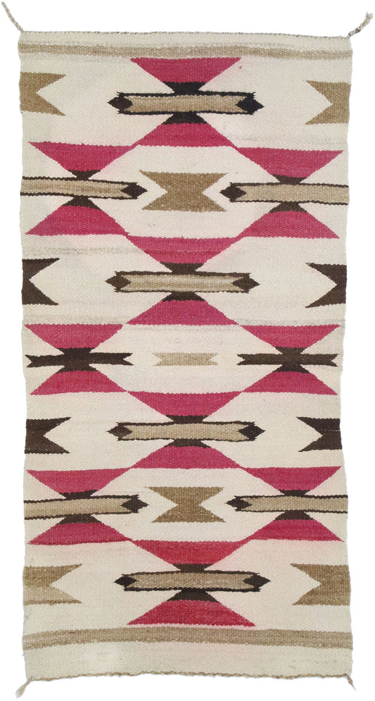 2 x 3 Vintage Optical Navajo Rug 77777