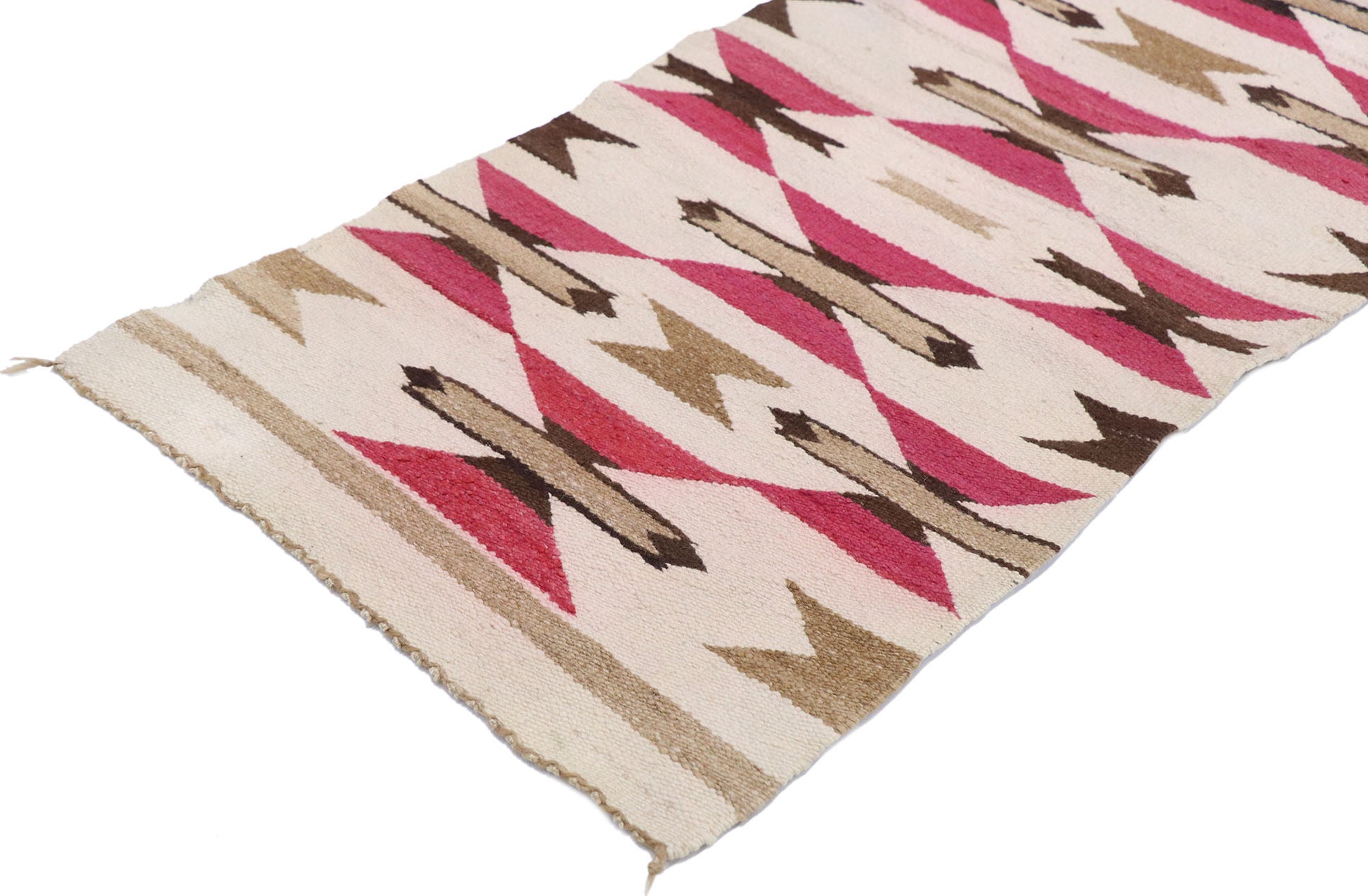 2 x 3 Vintage Optical Navajo Rug 77777