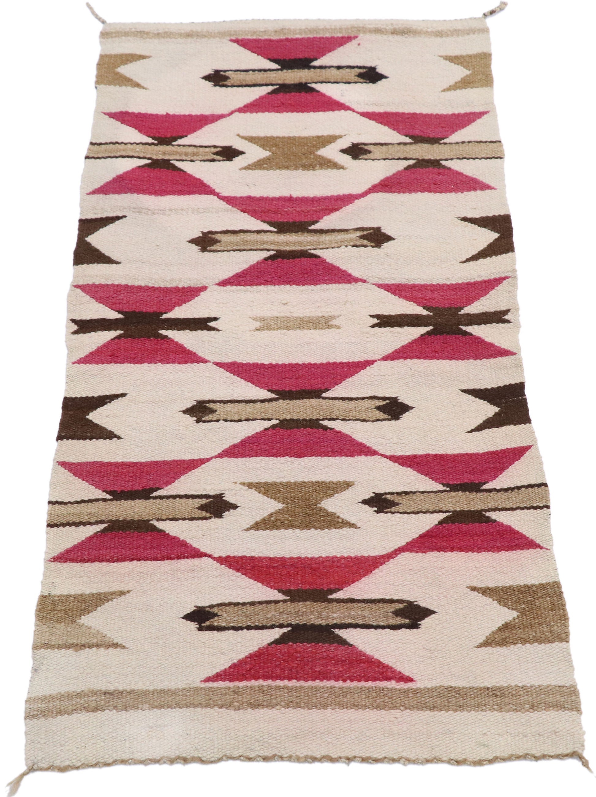 2 x 3 Vintage Optical Navajo Rug 77777