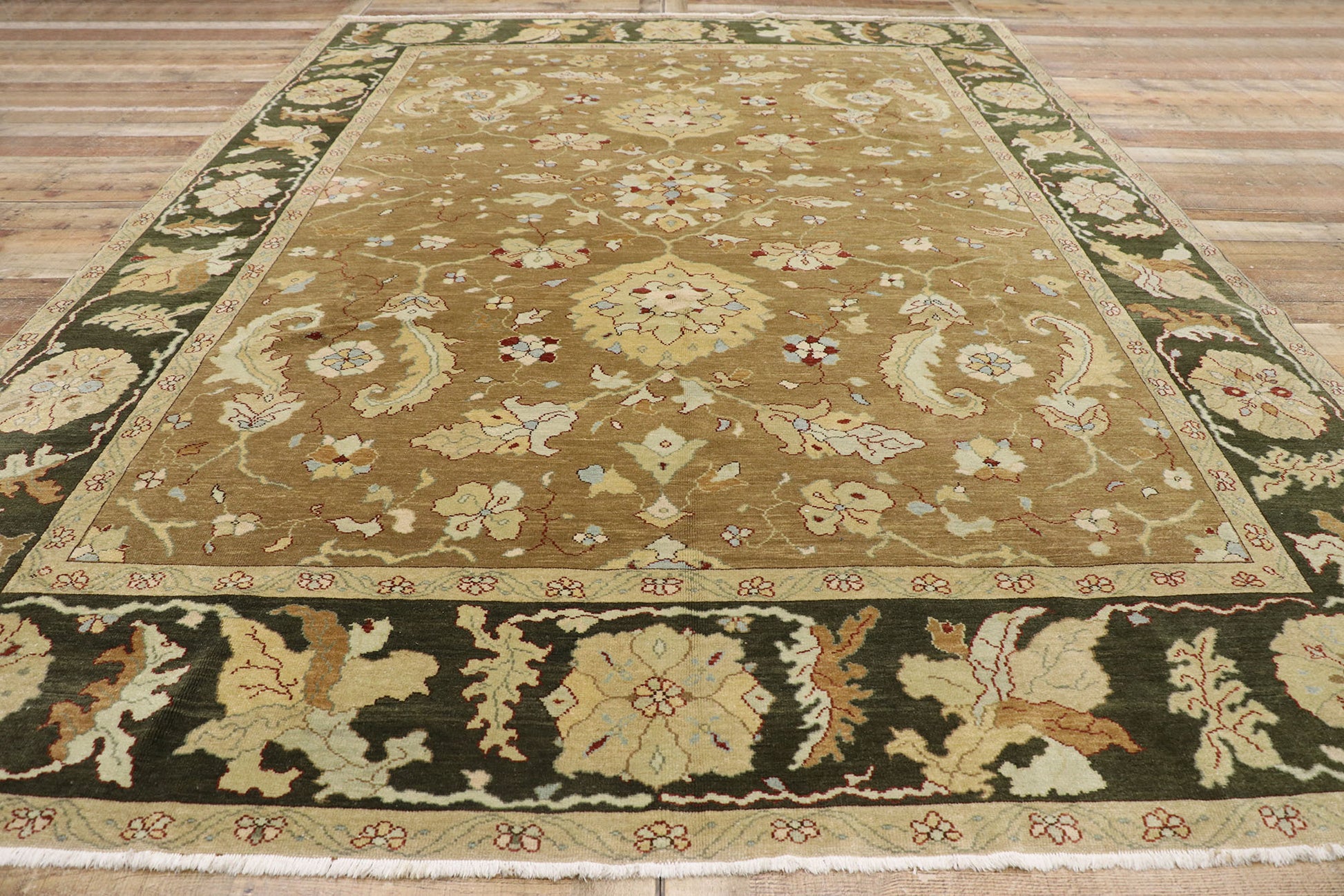 9 x 12 Vintage Turkish Oushak Rug 77781