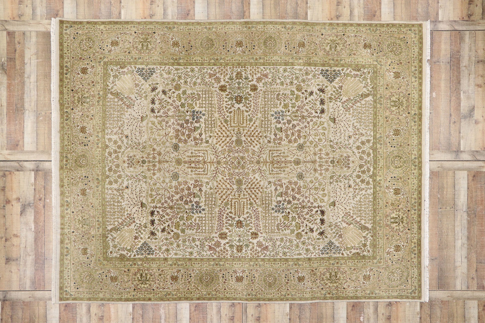 9 x 11 Vintage Indian Rug 77788