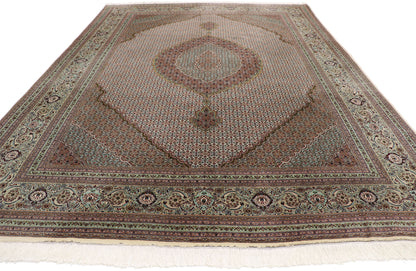 8 x 11 Vintage Persian Mahi Tabriz Rug 77791