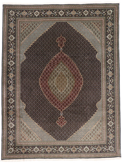 10 x 13 Vintage Persian Mahi Tabriz Rug 77793