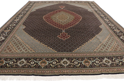 10 x 13 Vintage Persian Mahi Tabriz Rug 77793