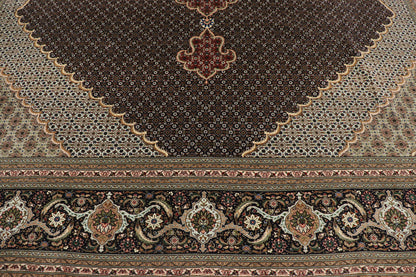 10 x 13 Vintage Persian Mahi Tabriz Rug 77793