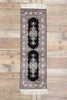 1 x 4 Vintage Turkish Silk Hereke Rug 77797