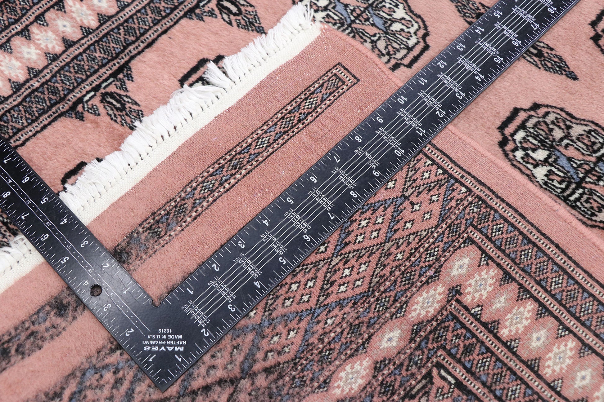 3 x 18 Vintage Pakistani Jaldar Bokhara Runner 77798