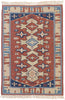4 x 6 Vintage Persian Shiraz Kilim Rug 77800