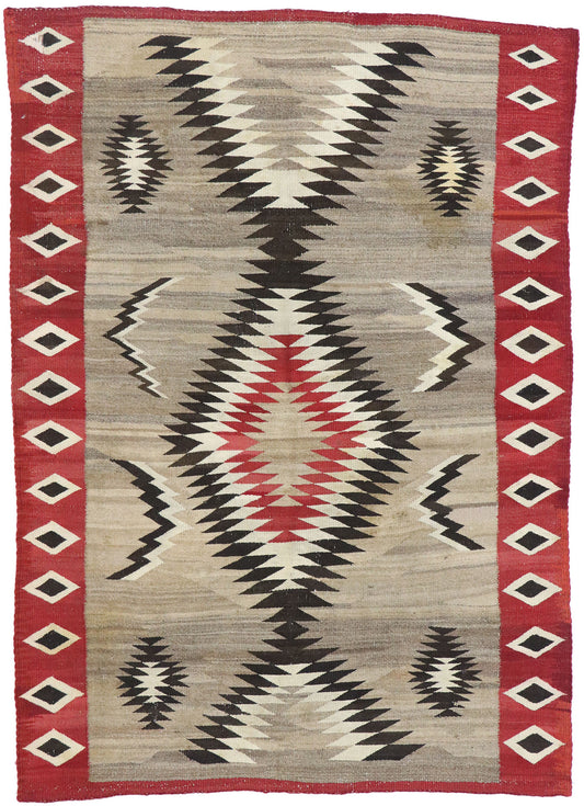 4 x 6 Antique Eye Dazzler Navajo Rug 77803