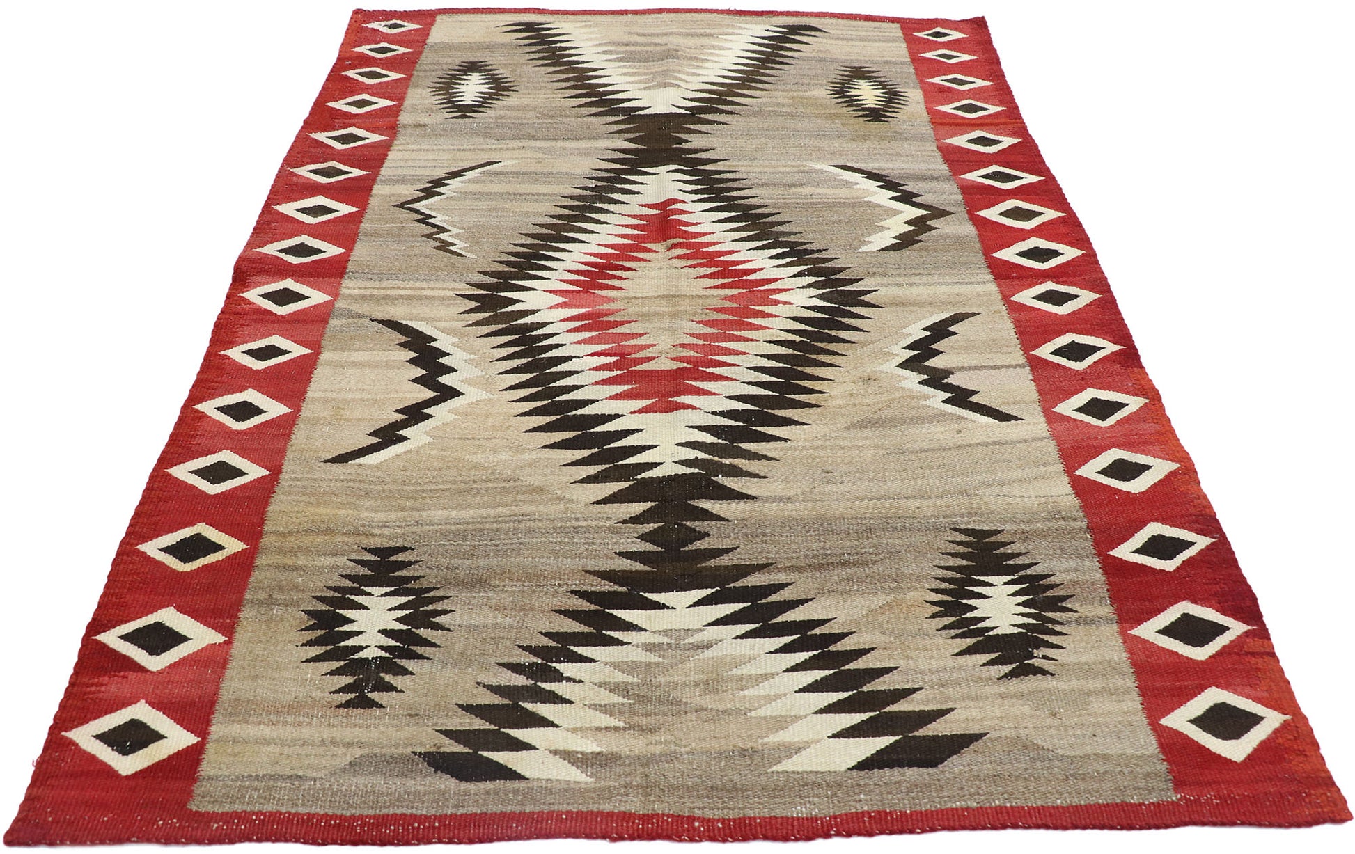 4 x 6 Antique Eye Dazzler Navajo Rug 77803