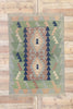 4 x 6 Vintage Persian Shiraz Kilim Rug 77806