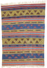 4 x 6 Vintage Persian Shiraz Kilim Rug 77813