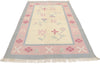 4 x 6 Vintage Floral Dhurrie Rug 77817