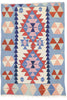4 x 6 Vintage Persian Shiraz Kilim Rug 77822