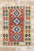 4 x 5 Vintage Persian Shiraz Kilim Rug 77824