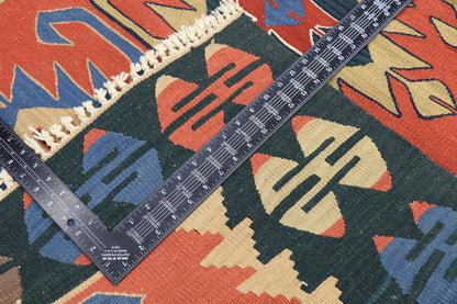 4 x 6 Vintage Persian Shiraz Kilim Rug 77825