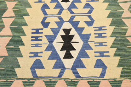 4 x 6 Vintage Persian Shiraz Kilim Rug 77829