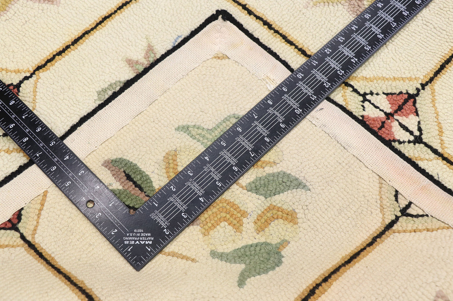 3 x 5 Antique American Hooked Rug 77831