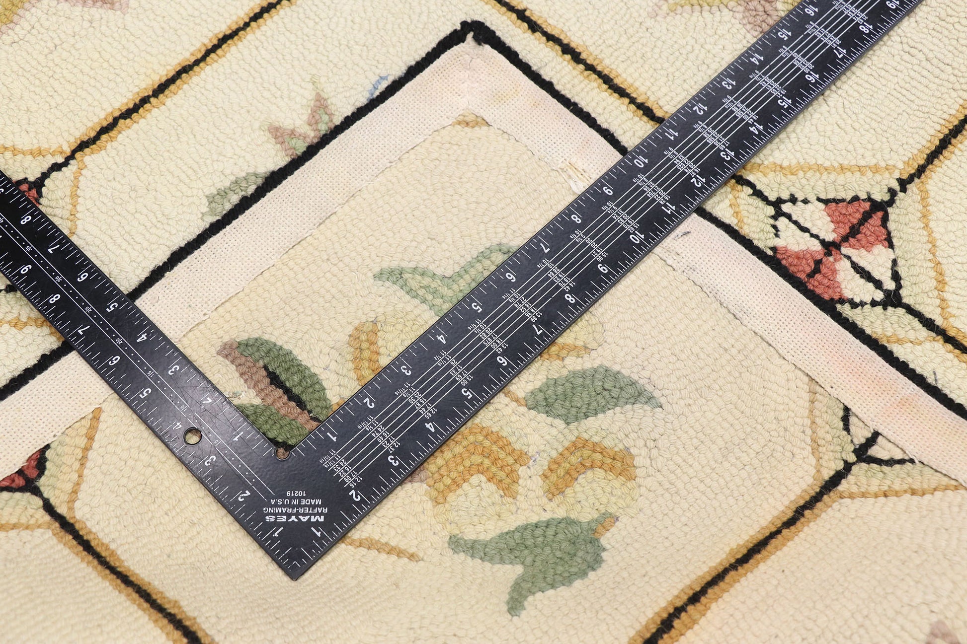 3 x 5 Antique American Hooked Rug 77831