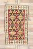 3 x 5 Vintage Persian Shiraz Kilim Rug 77835