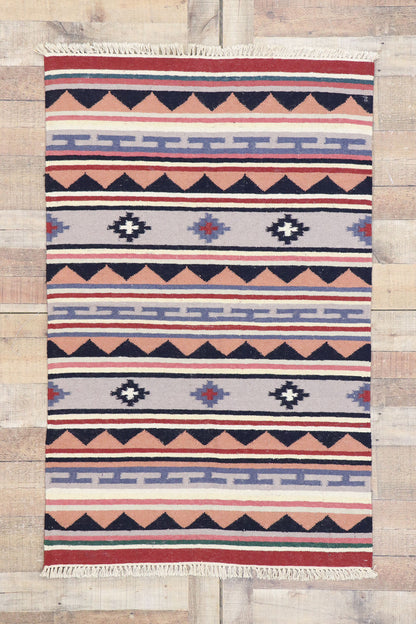 3 x 5 Vintage Persian Shiraz Kilim Rug 77836