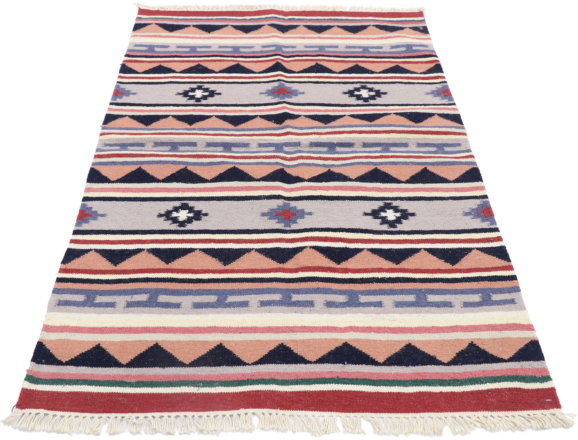 3 x 5 Vintage Persian Shiraz Kilim Rug 77836